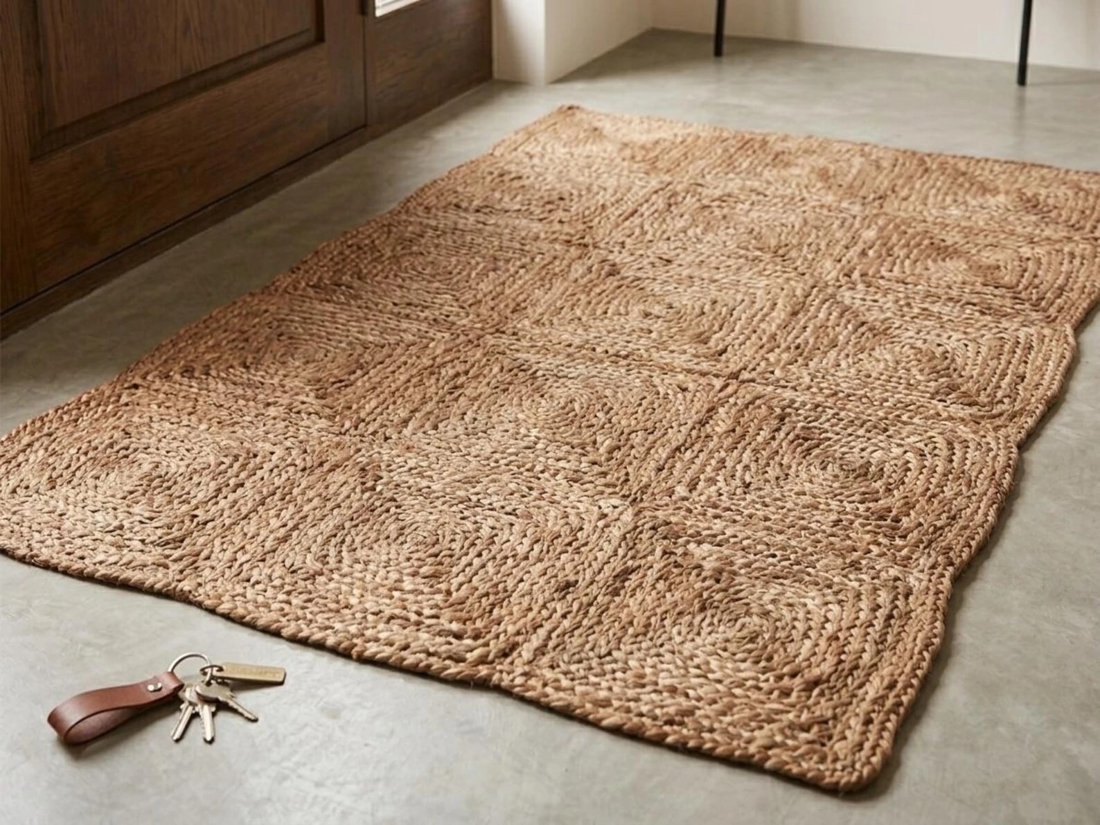 Natural jute rugs — illustrative design study